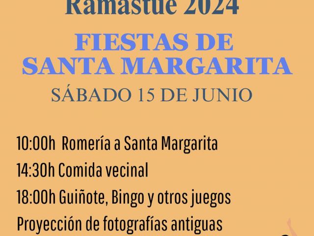 Fiestas de Sta. Margarita de Ramastué - Sábado 15 junio
