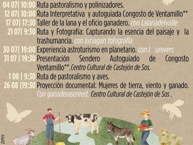 Actividades Medioambientales en Castejón de Sos - Julio y Agosto 2025