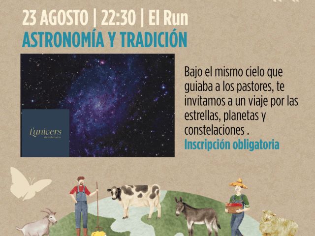 Pastoralismo y paisaje 2026 : Astronomía y tradición El Run a las 22,30 h