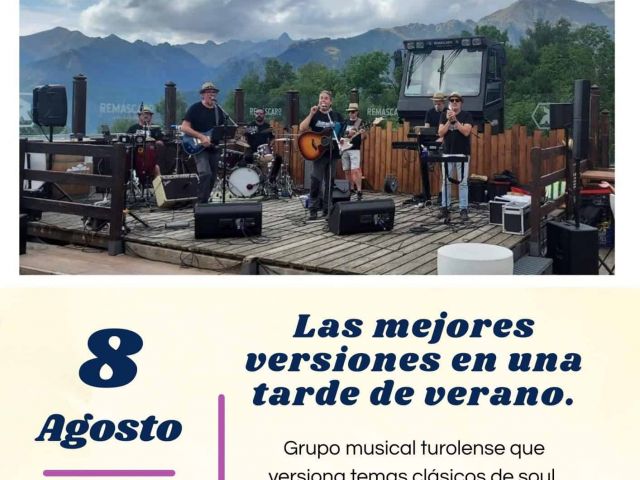 Actuación musical: Grupo de versiones "Luciopercas"-Sábado 8 agosto