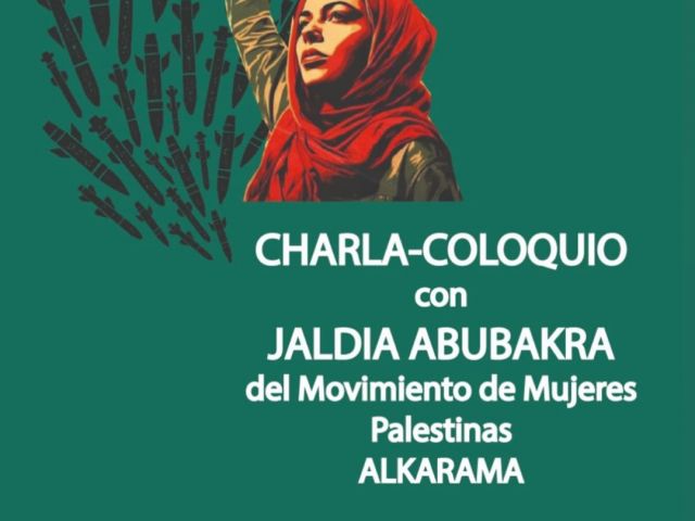 Charla-coloquio Movimiento Mujeres Palestinas - Sábado 6 de abril a las 19.00 h